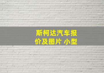 斯柯达汽车报价及图片 小型